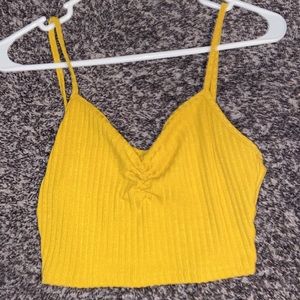 yellow croptop